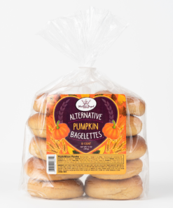 Alternative Pumpkin Bagelettes in a plastic bag
