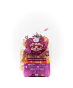 Alternative Bagelettes Onion Low Carb Bagels in a bag